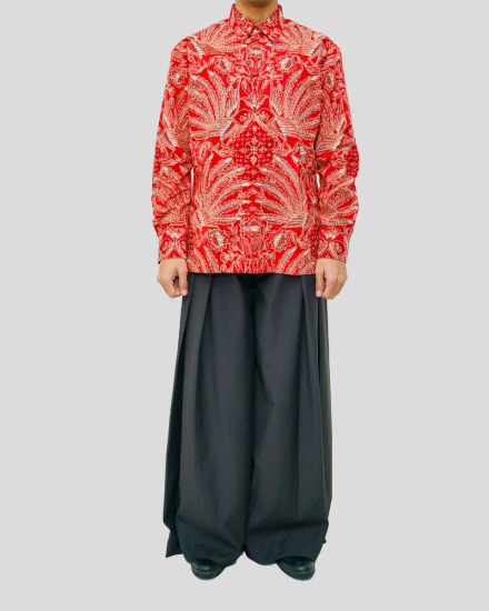 Boket Mawar Cendrawasih Mas Seling Jlamprang